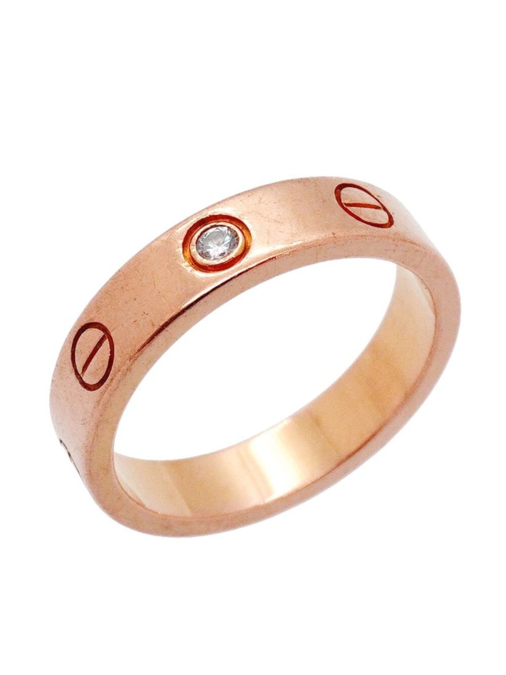 Cartier Ring Mini Love Pink Gold Diamond